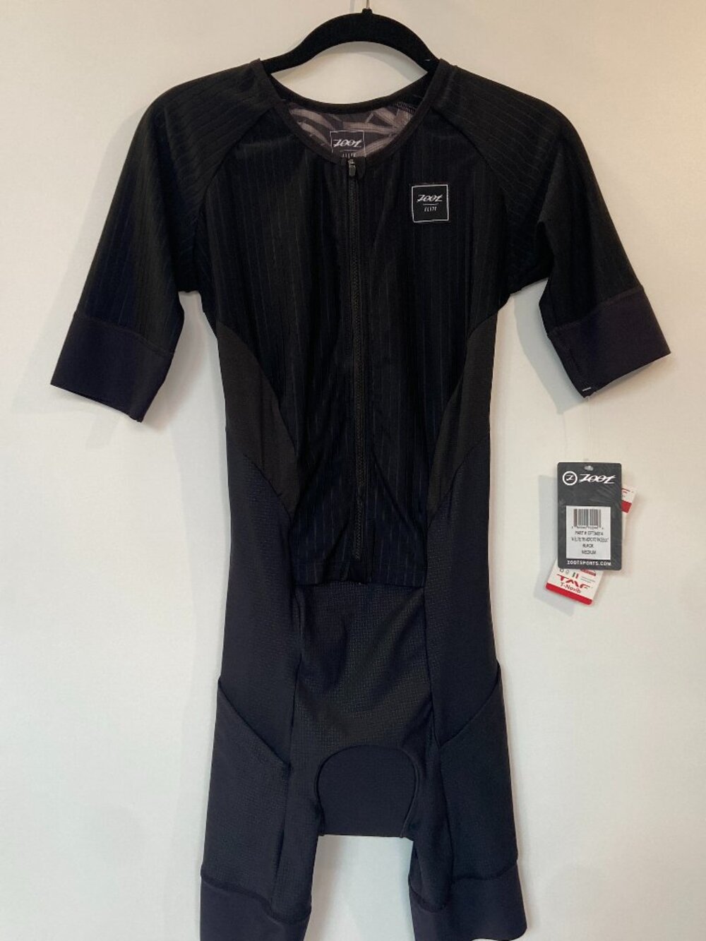 Zoot Women’s Elite 2.0 Tri Aero FZ Racesuit Black Size M NWT